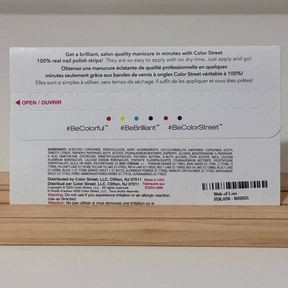 New Color Street “Web of Lies” Spider and Web Overlay Nail Strips - Picture 3 of 4